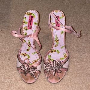 Betsey Johnson sandals, pink color, size 11